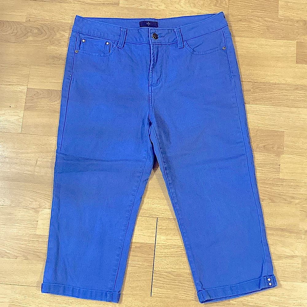 NYDJ Capri Size 10P Blue Lift & Tuck Technology